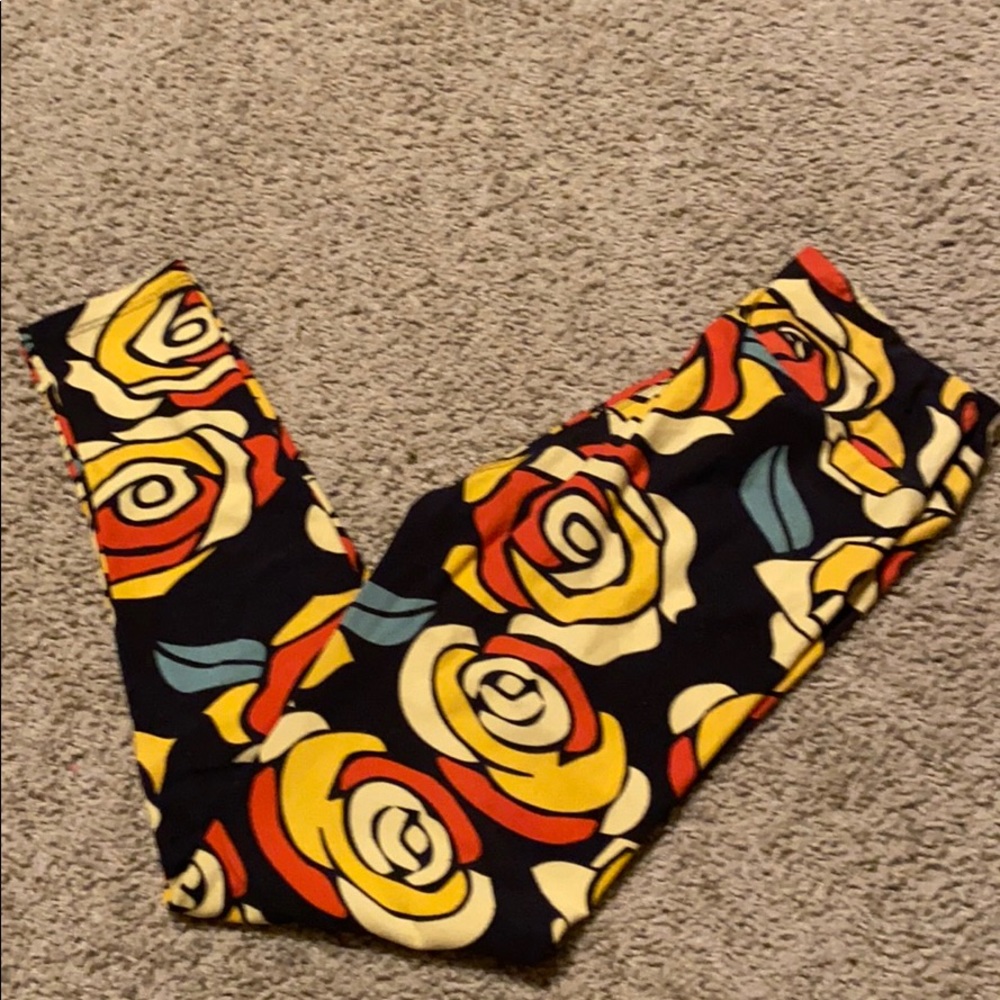 LuLaRoe rose leggings